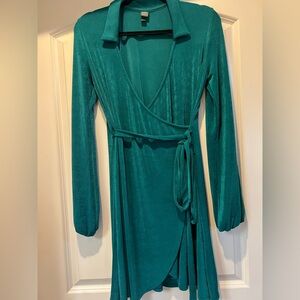 Wild Fable Teal Long Sleeve Dress